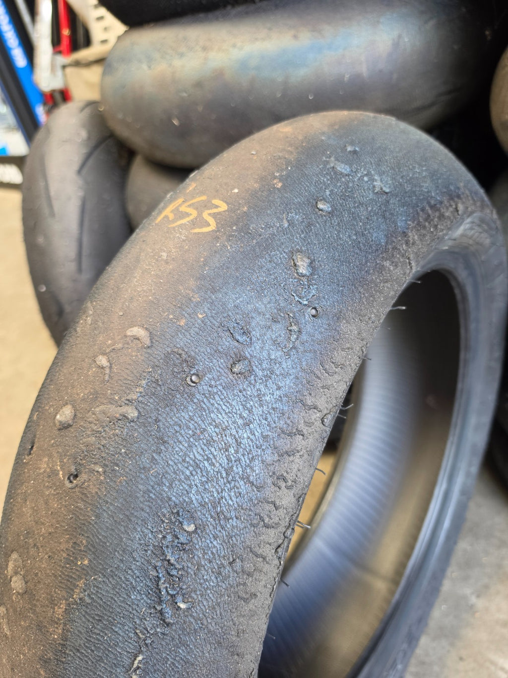 Pirelli Diablo Superbike SC1 200/60-17 Used BSB Scrub Motorcycle Tyre - RS3