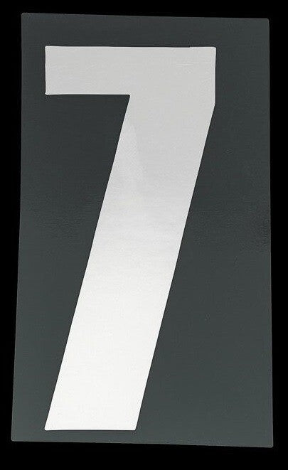 Bike It 6 Inch Motorcycle Motorbike Race Numbers - White - 10 Pack