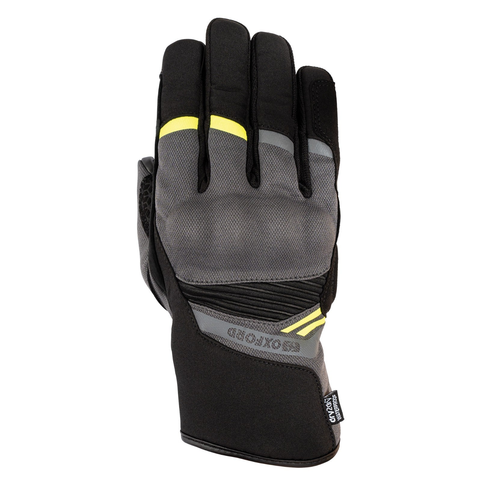 Oxford Dakar 1.0 Waterproof Dry2Dry CE Motorcycle Motorbike Glove Charcoal Grey