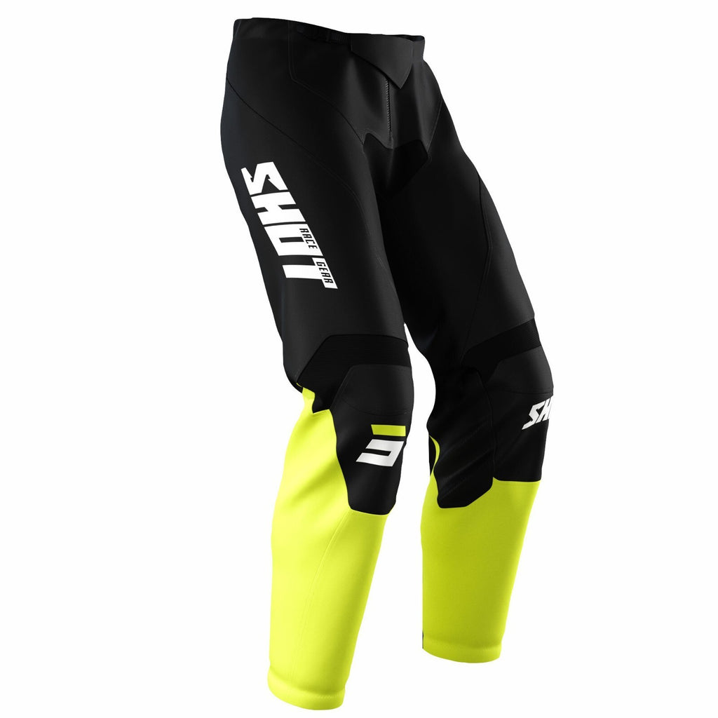 Shot Raw Pants Burst Motocross MX Off Road Pants - Neon Yellow