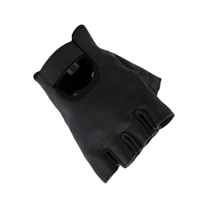 Bike It Delisa Classic Leather Motorcycle Motorbike Fingerless Gloves