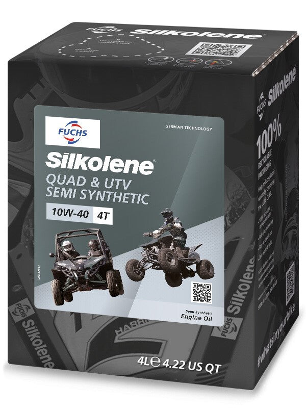 Fuchs Silkolene Quad & ATV 10W-40 Comp Synthetic Ester Based Engine Oil - 4L
