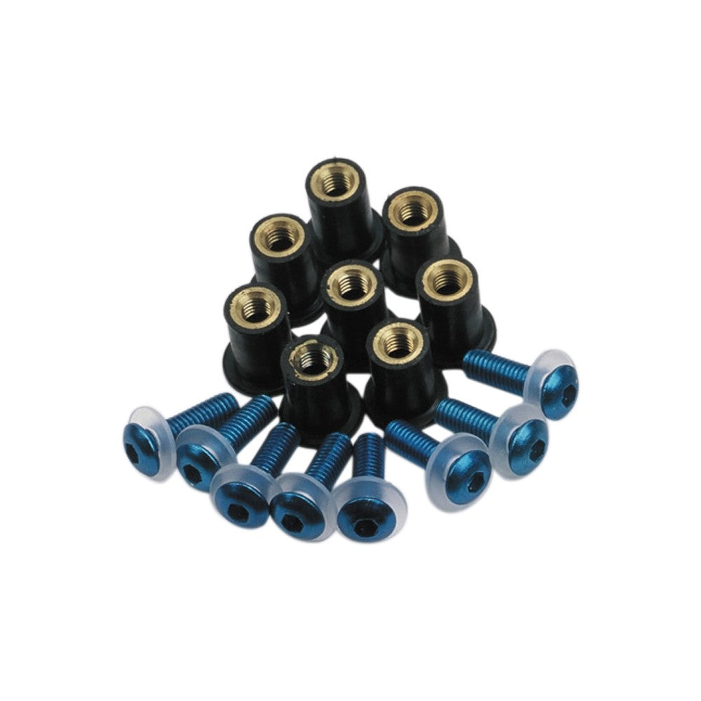 Oxford Essentials Screen Screws & Rubber Inserts Blue