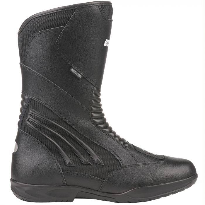 Bike It Burhou All-Seasons Waterproof Black Touring Motorcycle Motorbike Boots