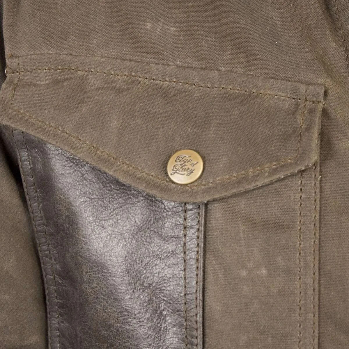 Age of Glory Armoured Retro Motorcycle Mission Waxed Jacket Brown CE AAA Large