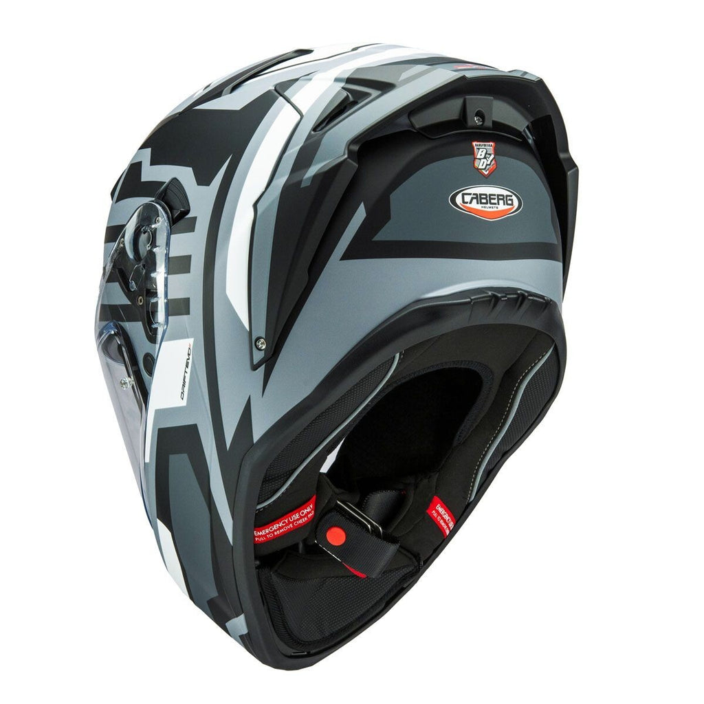 Caberg Drift Evo II Horizon Matt Grey Fiberglass Motorcycle Motorbike Helmet