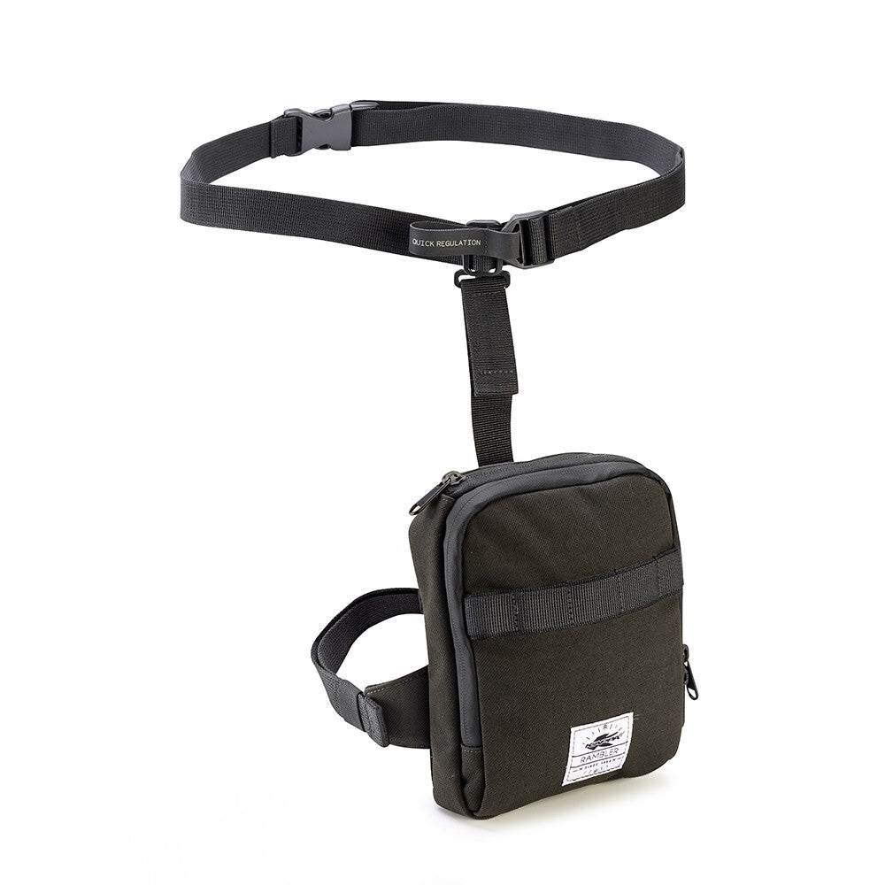 Kappa Motorcycle Motorbike Eco Friendly 1 Litre Rambler Leg Bag Olive - RB106R