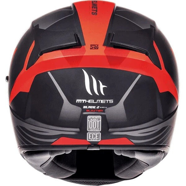 MT Blade 2 Blaster Matt Red Black Motorcycle Motorbike Full Face Helmet