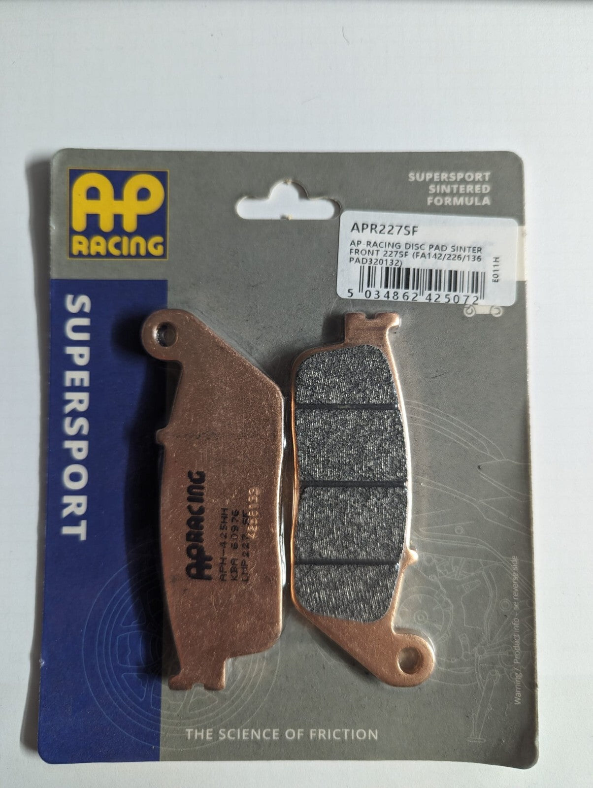 Armstrong Brake Pads - APR227SF - FA142/226/135 - PAD320132