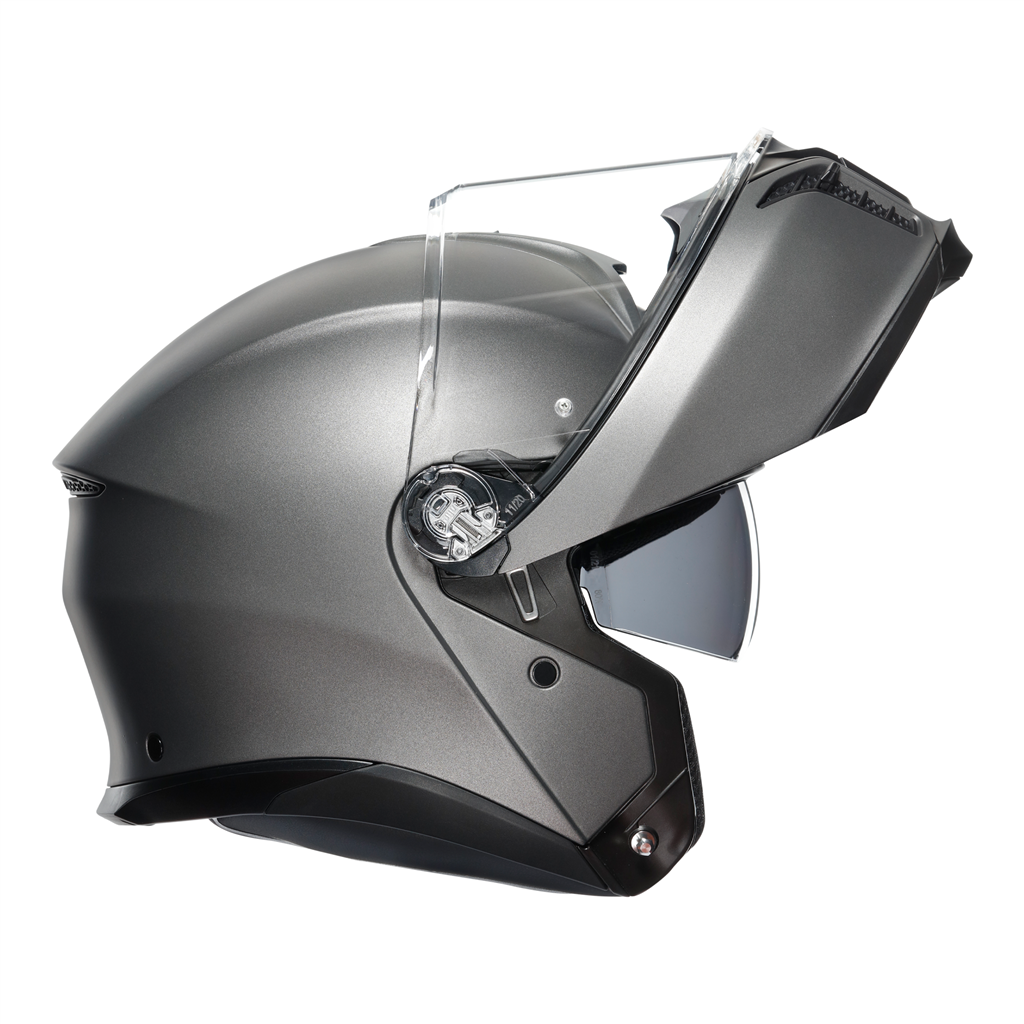 AGV Tour Modular Solid Luna Grey EC2206 Modular Flip Motorcycle Motorbike Helmet