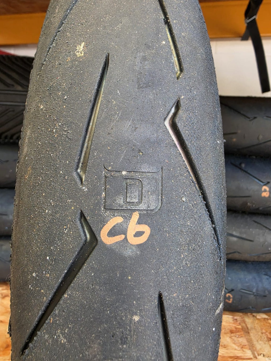 Pirelli Diablo Supercorsa SC1 V4 120/70-17 part worn front BSB scrub tyre