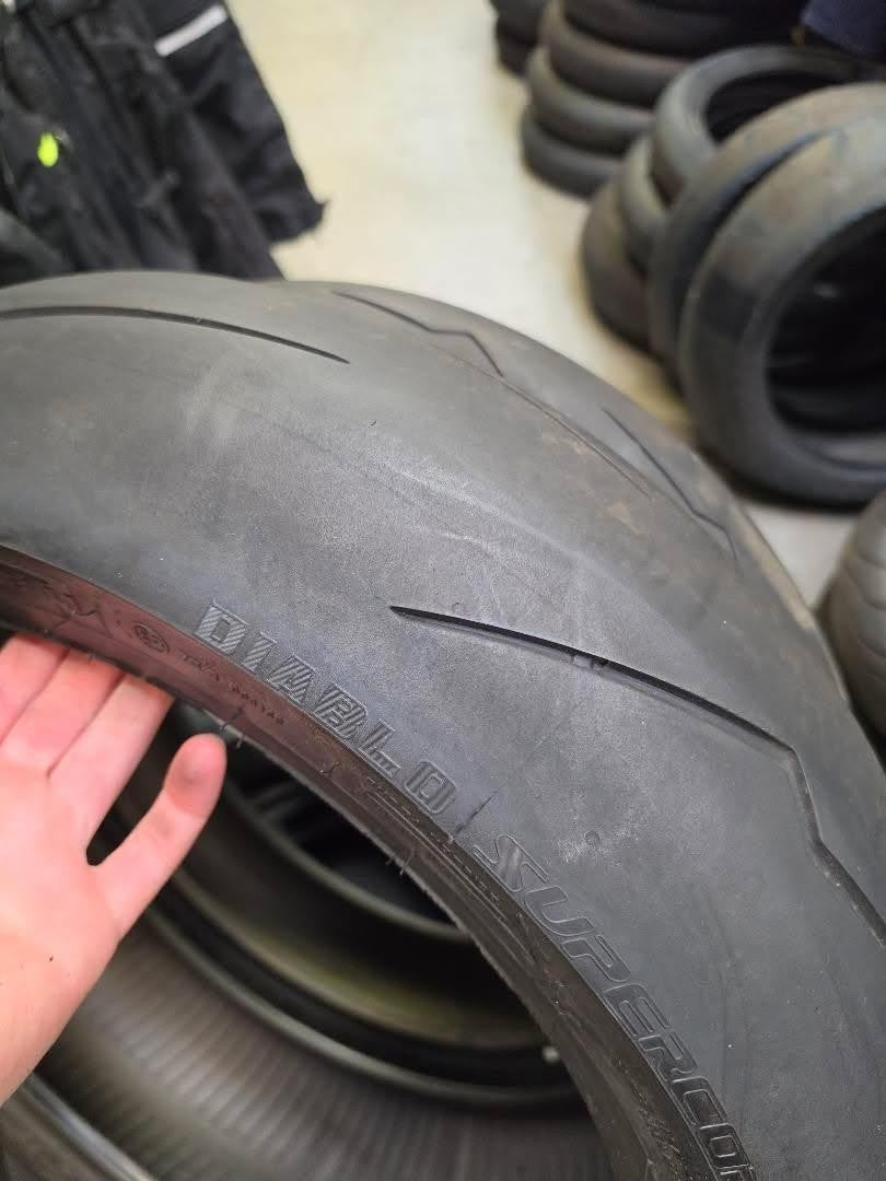 Pirelli Diablo Supercorsa SP pair of good tyres, part worn 180/55-17 + 120/70-17