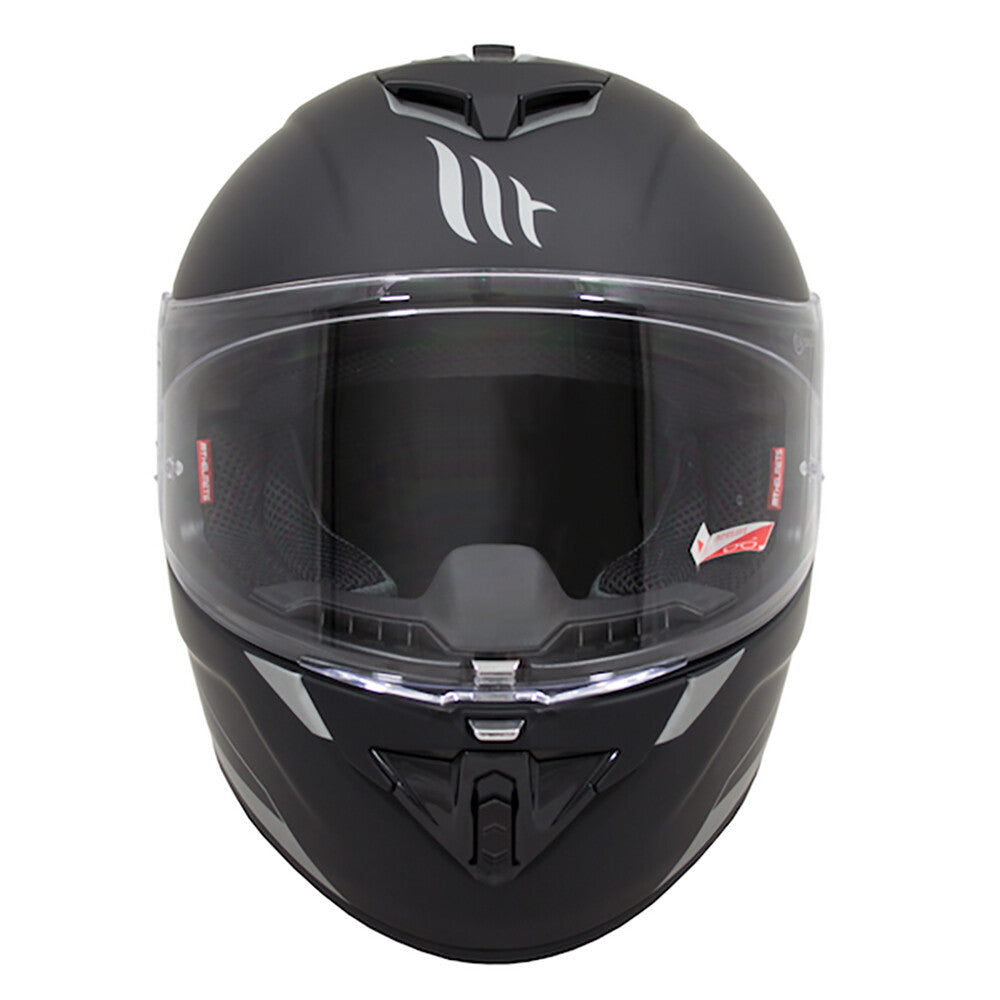 MT Rapide Fiberglass Motorcycle Motorbike Plain Matt Black - Free Pinlock