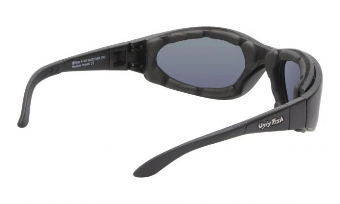 Ugly Fish RS04282 Motorcycle Motorbike Sunglasses - Matt Black Frame/Smoke Lens