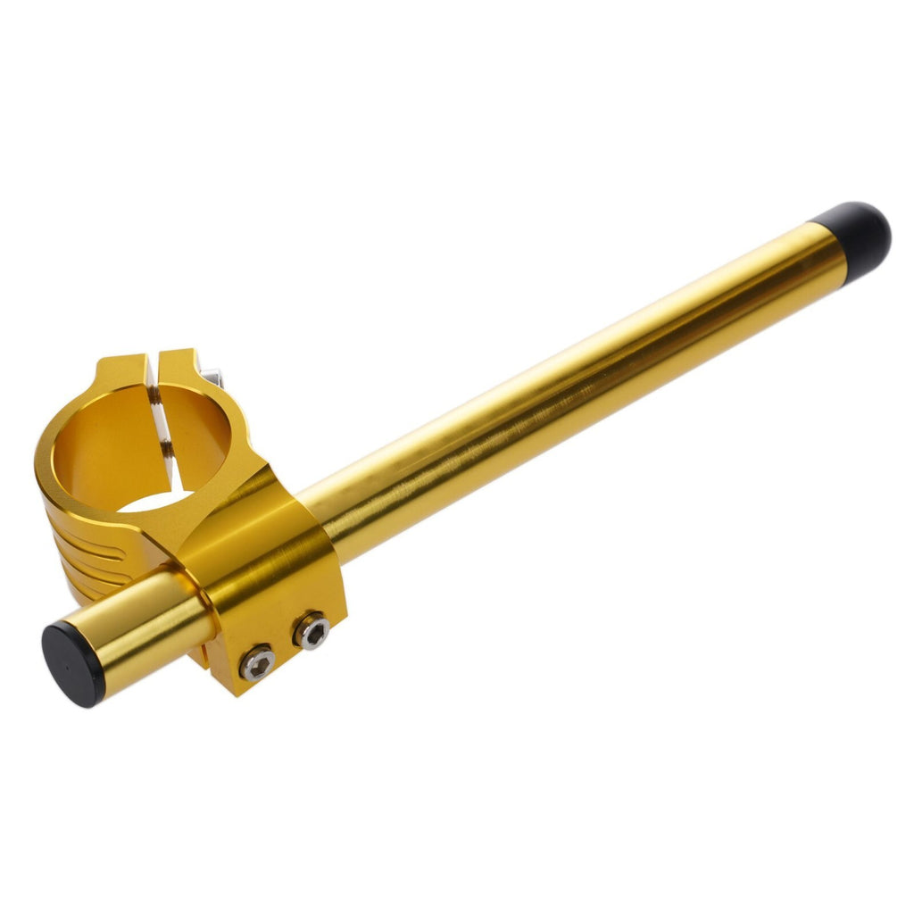 Bike It Motorcycle Motorbike 48mm Gold Clip-On Bar Kit