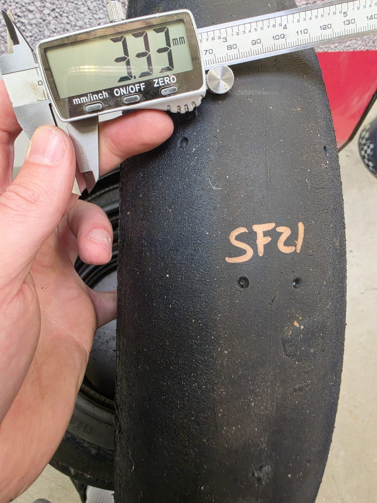 Pirelli Diablo Superbike SC1 125/70-17 Used BSB Scrub Motorcycle Tyre - SF21