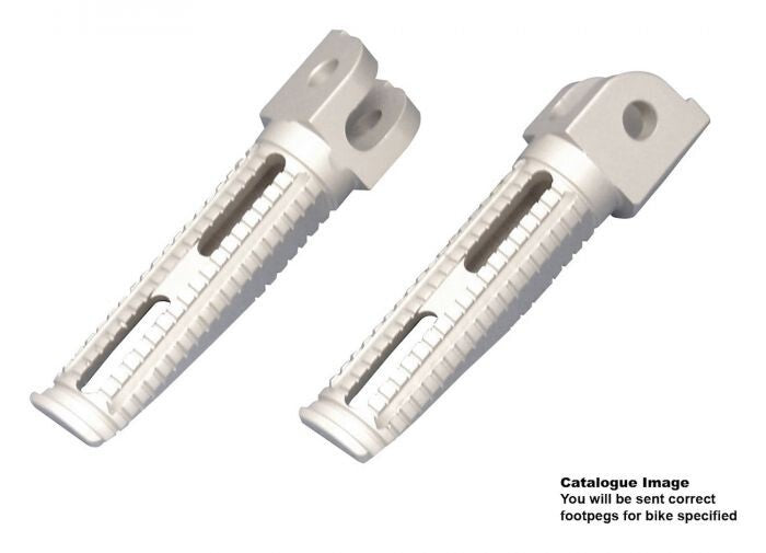 BikeTek Billet Aluminium CBR1000RR, CBR600, VTR1000 Race Pegs Honda Rider Alloy