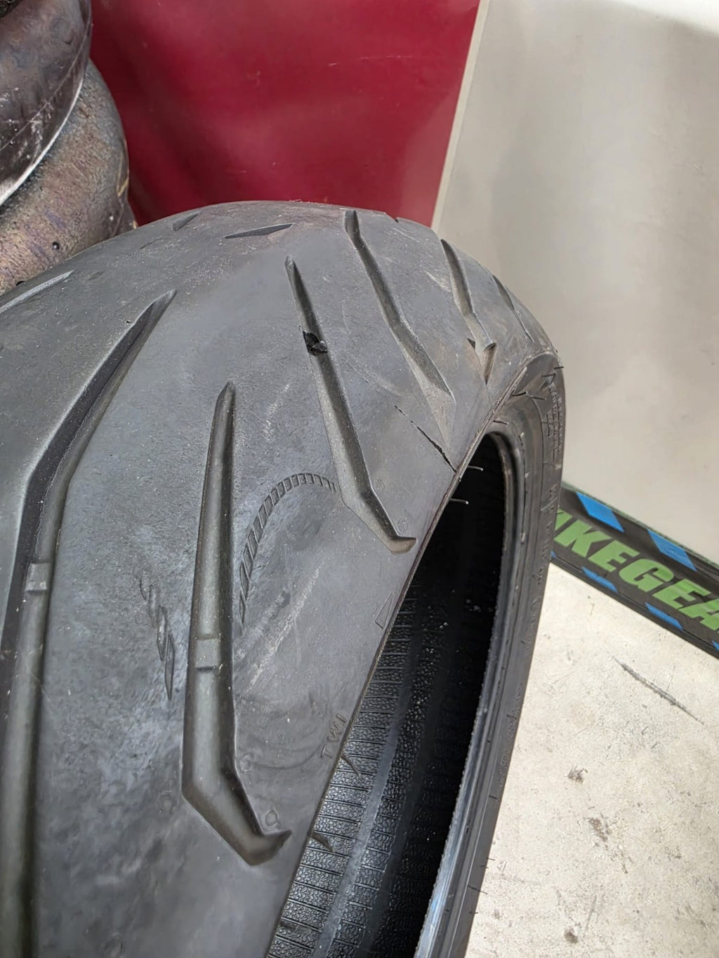 Pirelli Angel ST 180/55 17 rear motorcycle tyre- used, good condition tyre