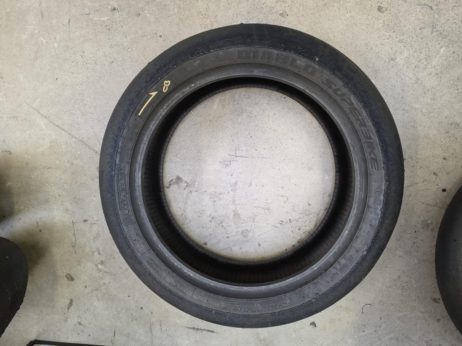 Pirelli Diablo Superbike SCX 120/70-17 Used BSB Scrub Motorcycle Tyre - SR3