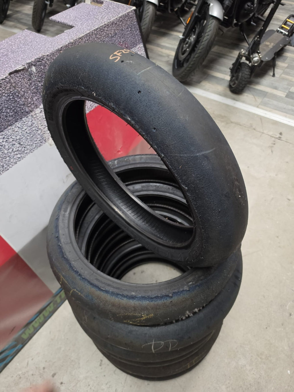 Pirelli Diablo Superbike SC1 125/70-17 Used BSB Scrub Motorcycle Tyre - SF29