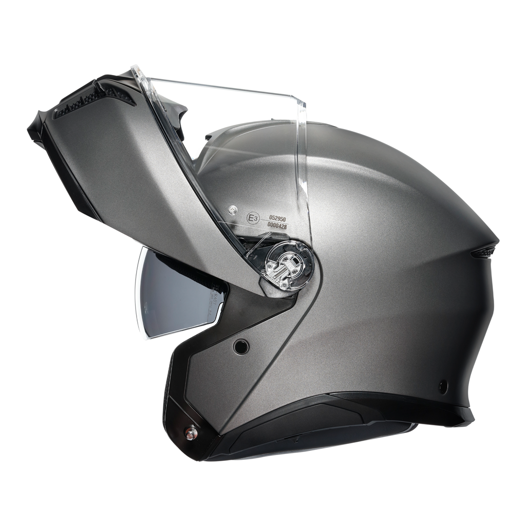 AGV Tour Modular Solid Luna Grey EC2206 Modular Flip Motorcycle Motorbike Helmet
