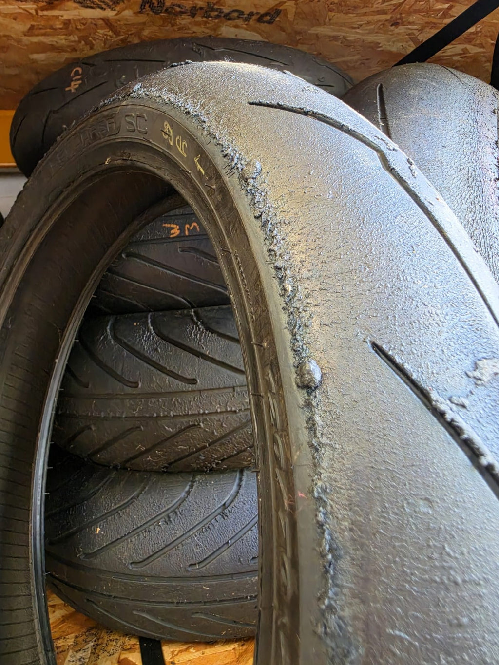 Pirelli Diablo Supercorsa V3 SC1 120/70-17 Part Worn Front BSB Scrub Tyre