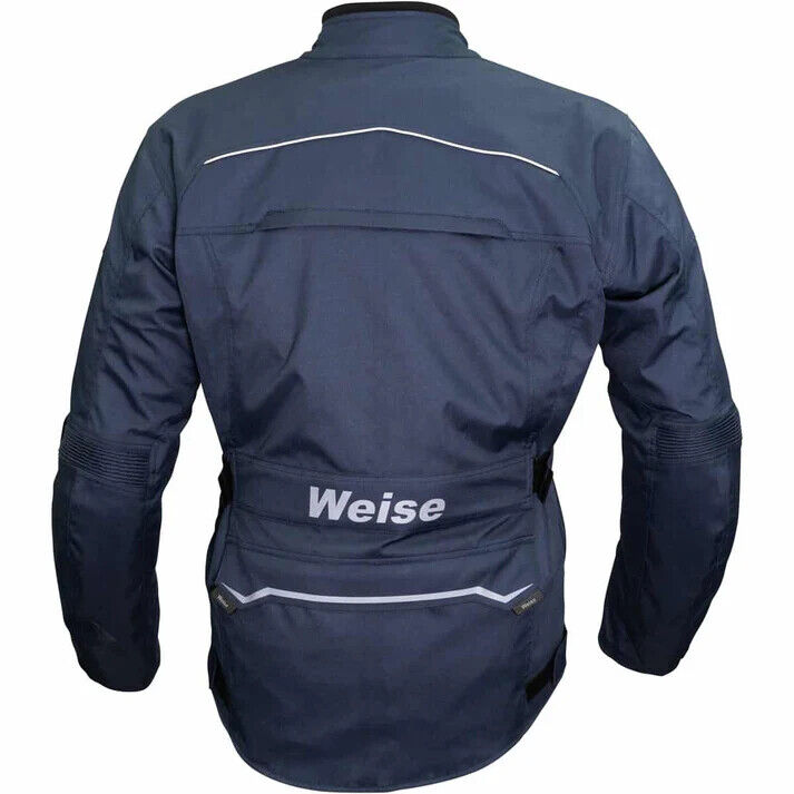 Weise Core Adventure Waterproof All Season CEAA Motorcycle Motorbike Jacket Navy