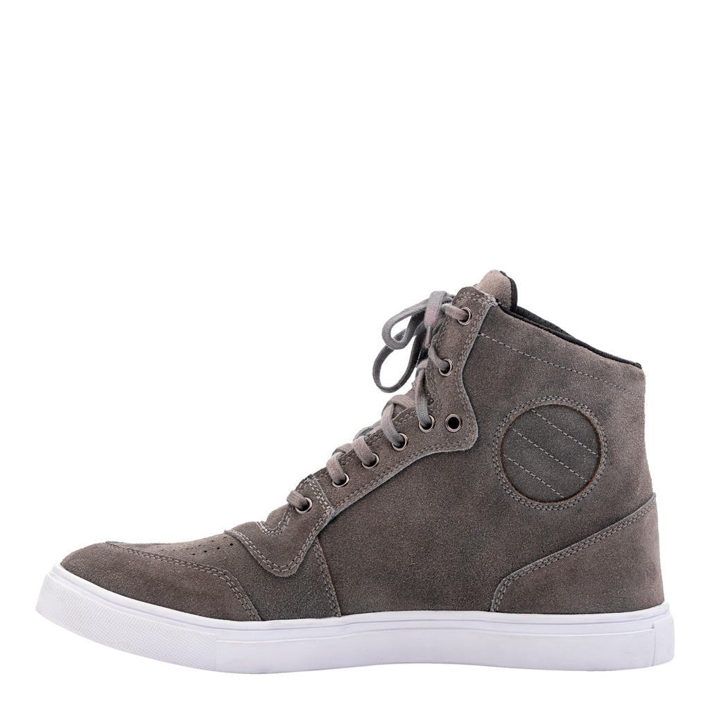 RST HiTop Moto Sneaker Ladies CE Motorcycle Motorbike Trainer Boots - Grey Suede