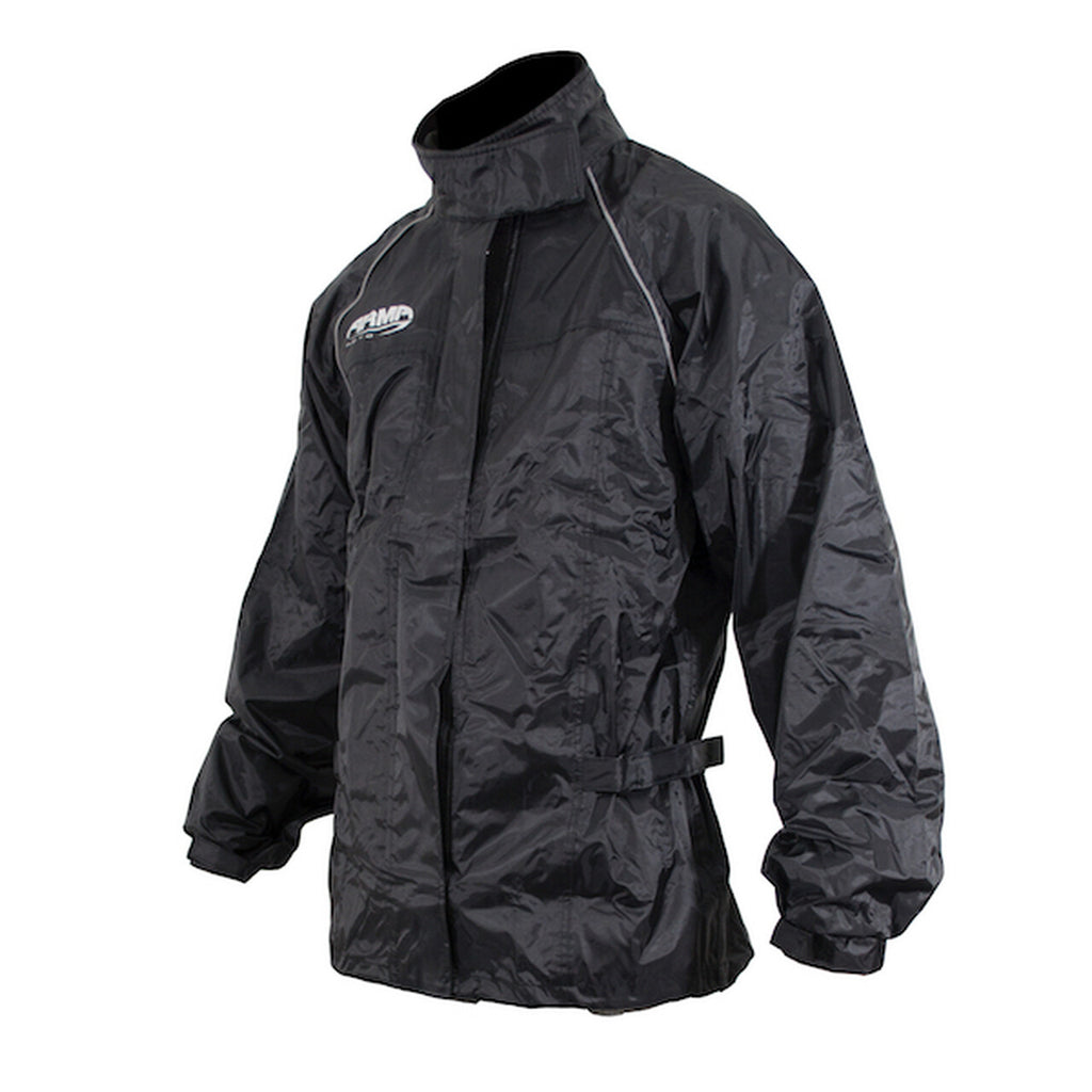ARMR Moto Rain Wear Motorcycle Motorbike Waterproof Over Jacket - Black