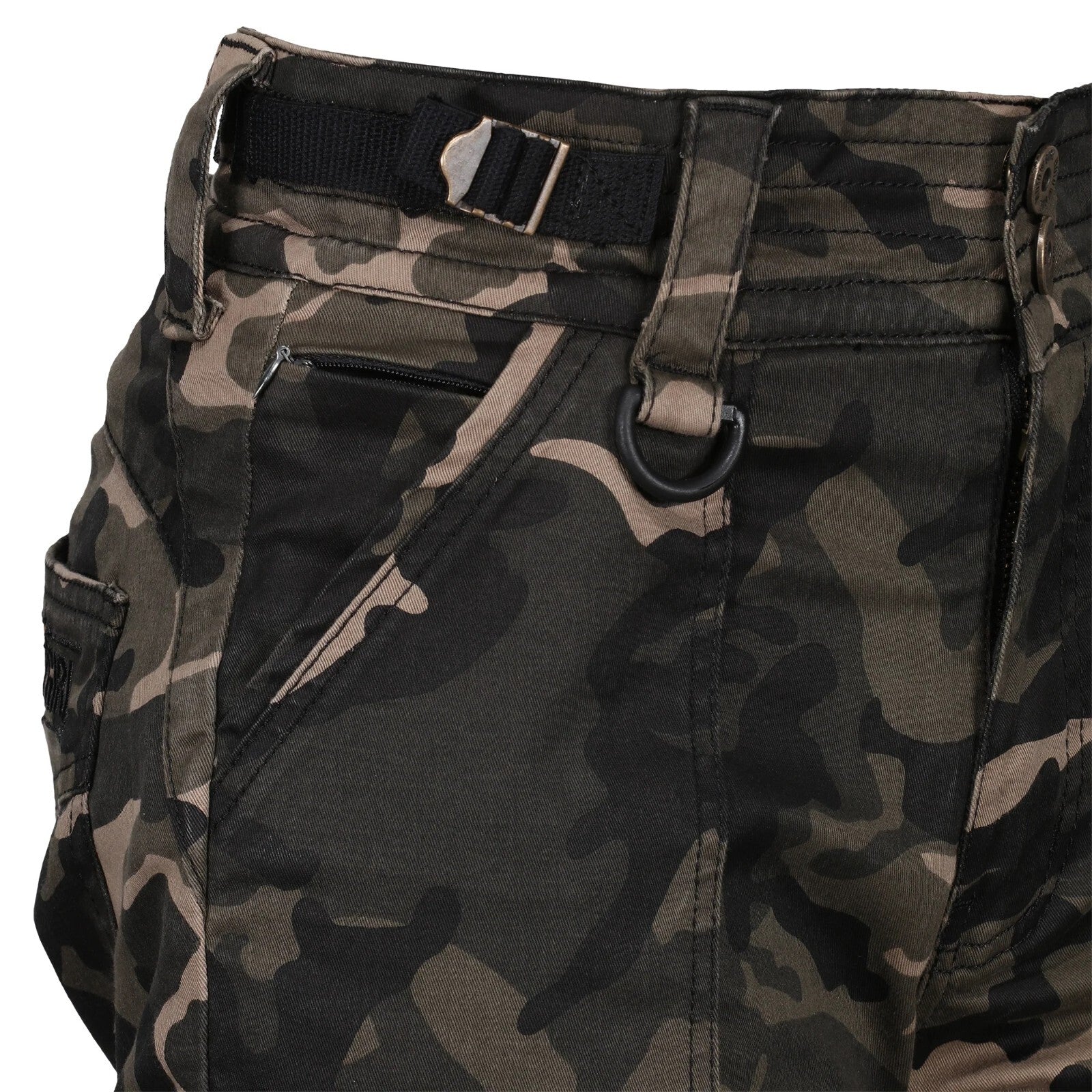 Moto Girl Lara Cargo Camo Ladies Motorcycle Motorbike Armoured Cargo Trousers