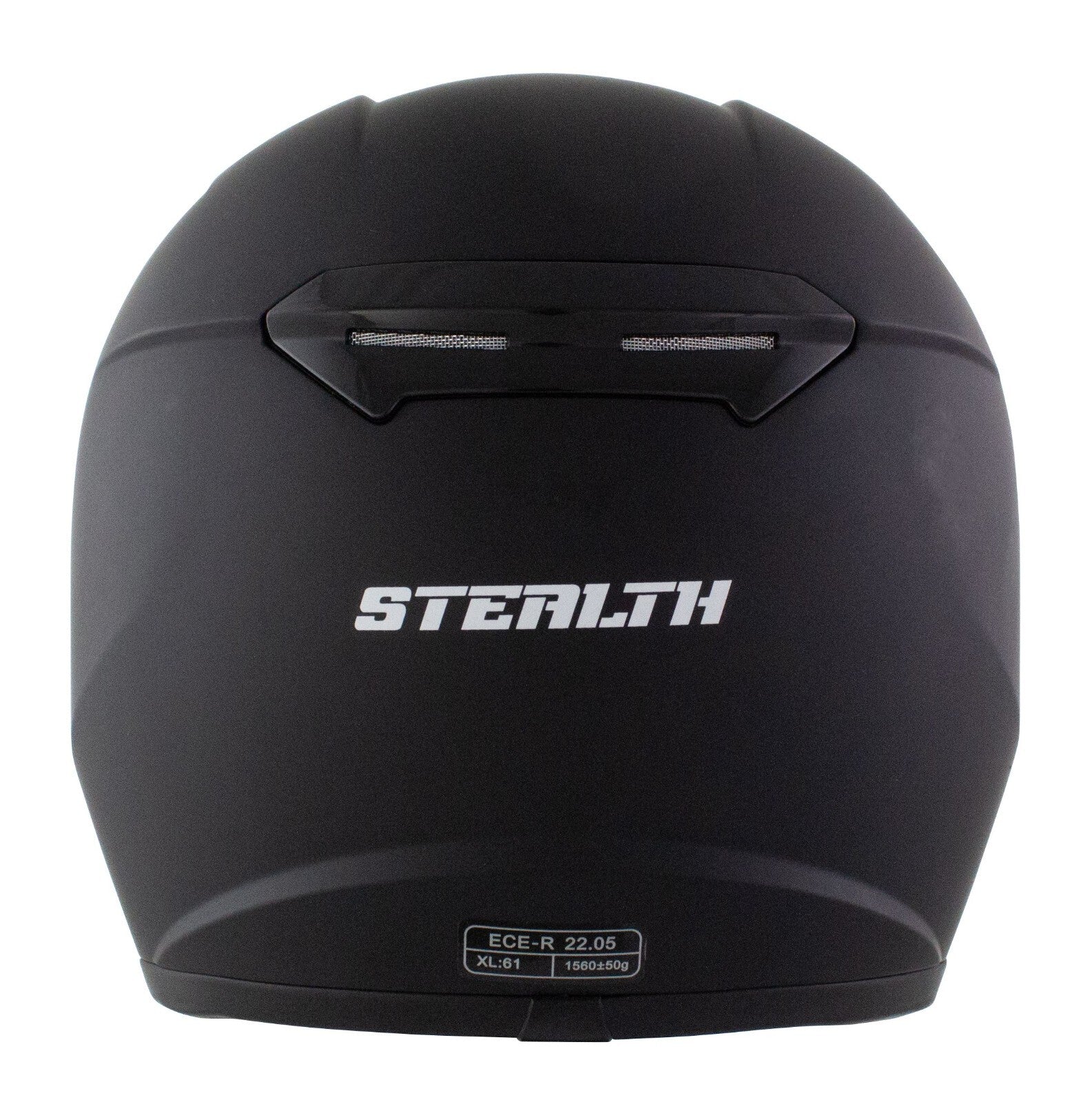 Stealth Full Face Motorcycle Motorbike Helmet V121 Matt Black
