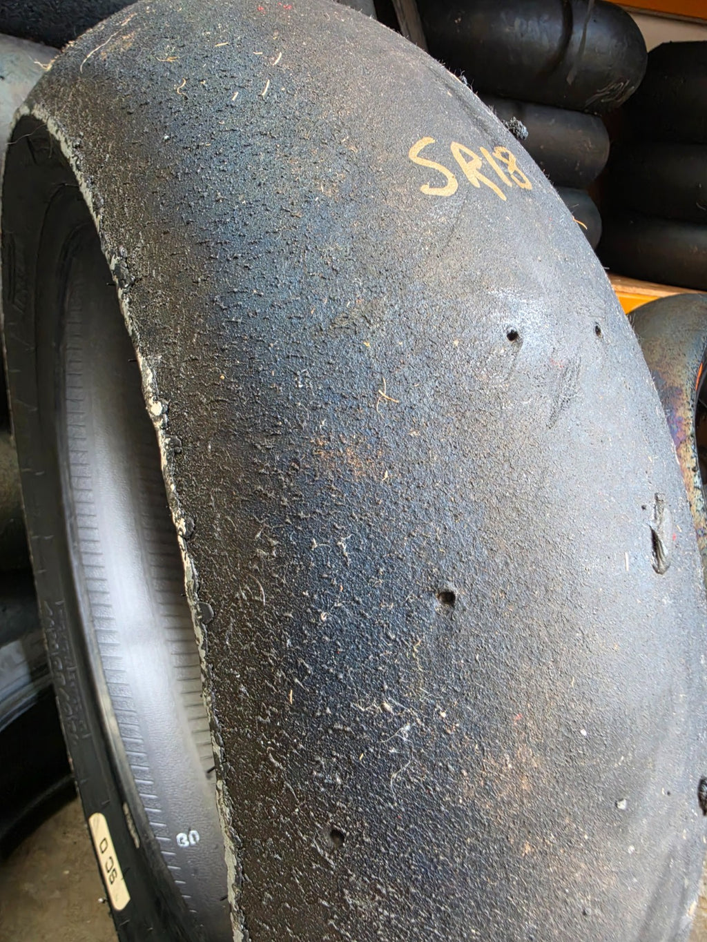 Pirelli Diablo Superbike SC0 190/60-17 Used BSB Scrub Motorcycle Tyre - SR18