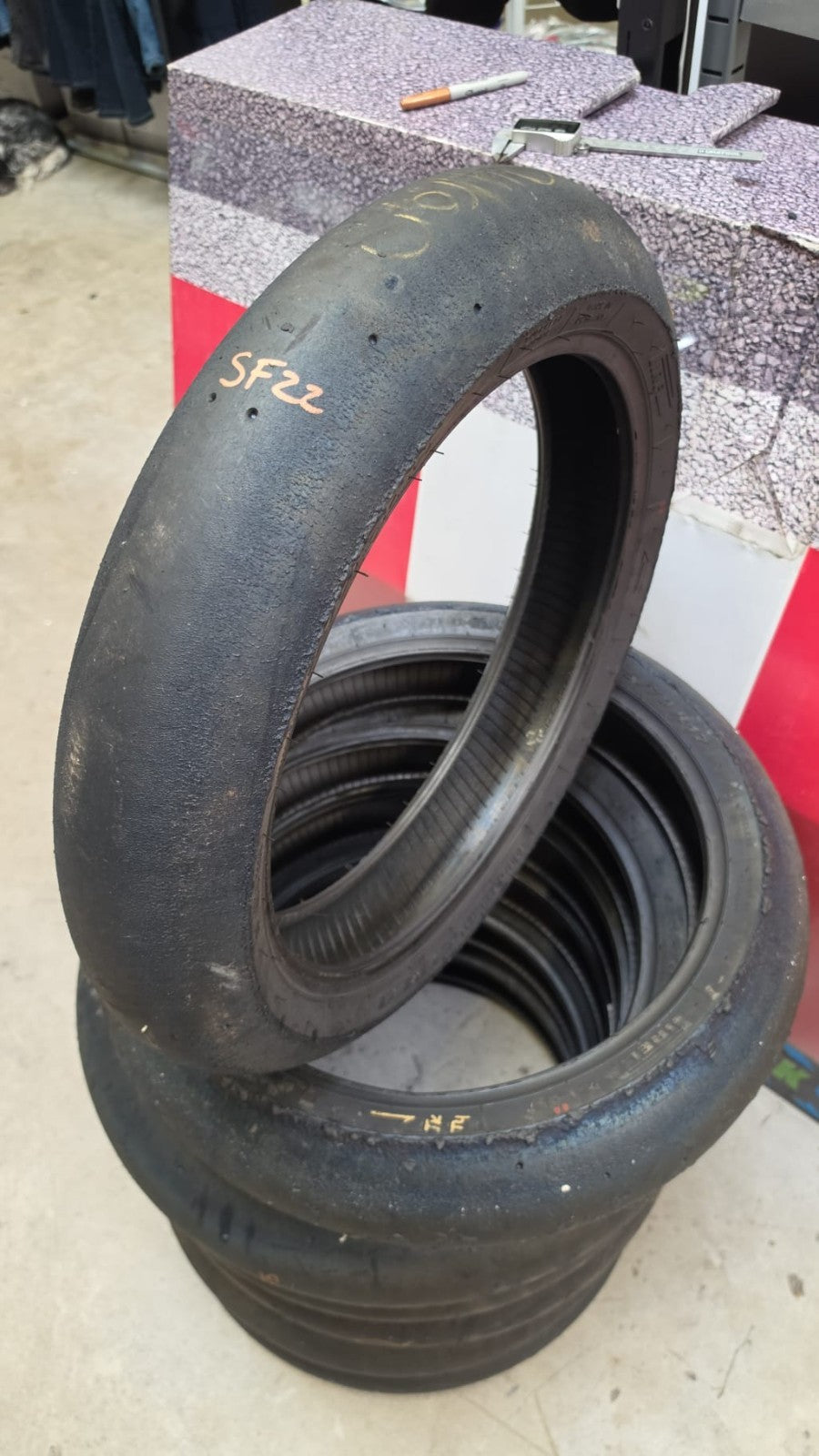 Pirelli Diablo Superbike SC1 125/70-17 Used BSB Scrub Motorcycle Tyre - SF22