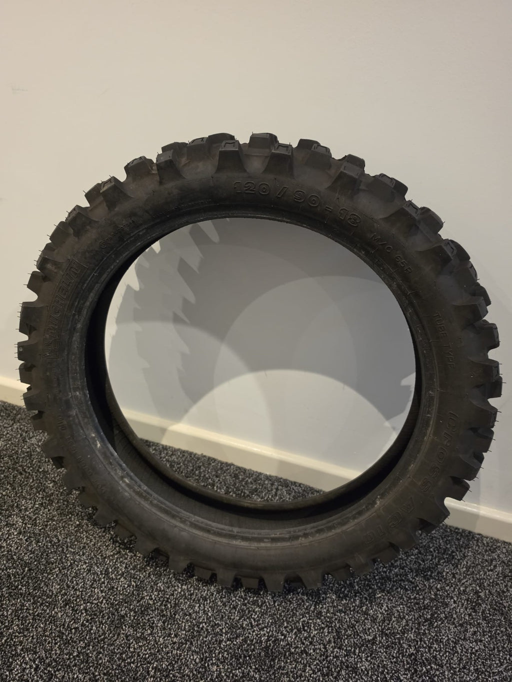 120-90-18 part worn Motorcross tyre Michelin Cross AC10