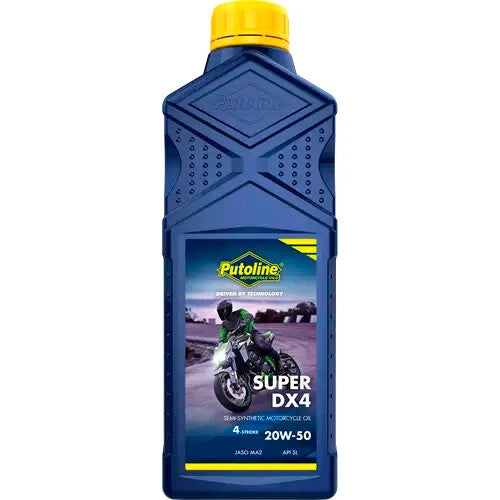 Putoline Super DX4 20W/40 Semi Synthetic Motorcycle Motorbike Oil 1L