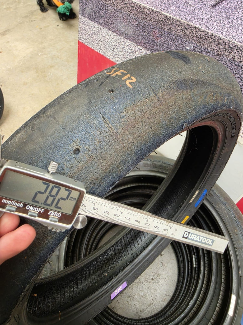 Pirelli Diablo Superbike SC1 125/70-17 Used BSB Scrub Motorcycle Tyre - SF12