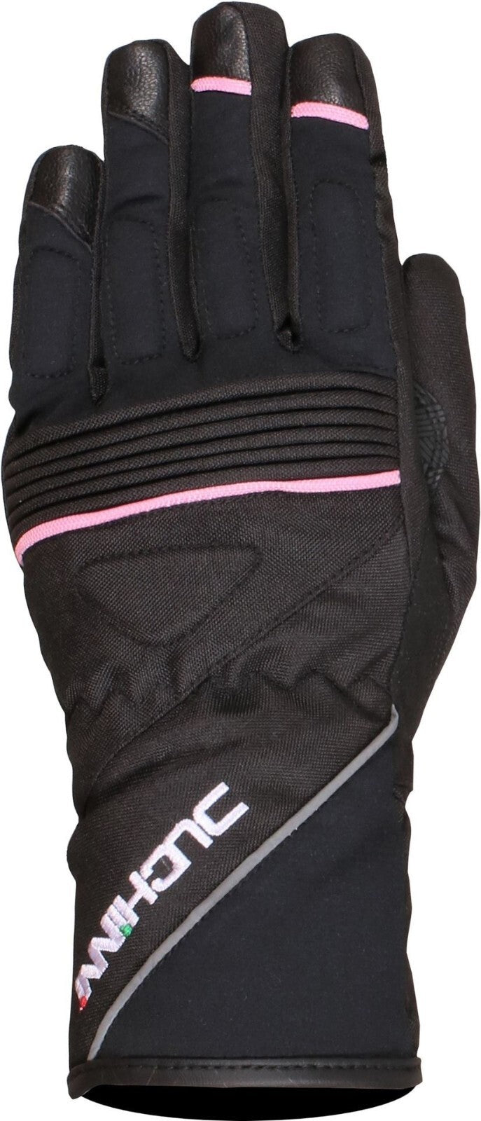 Duchinni Verona Women's Ladies Waterproof Motorcycle Motorbike Gloves Black Pink