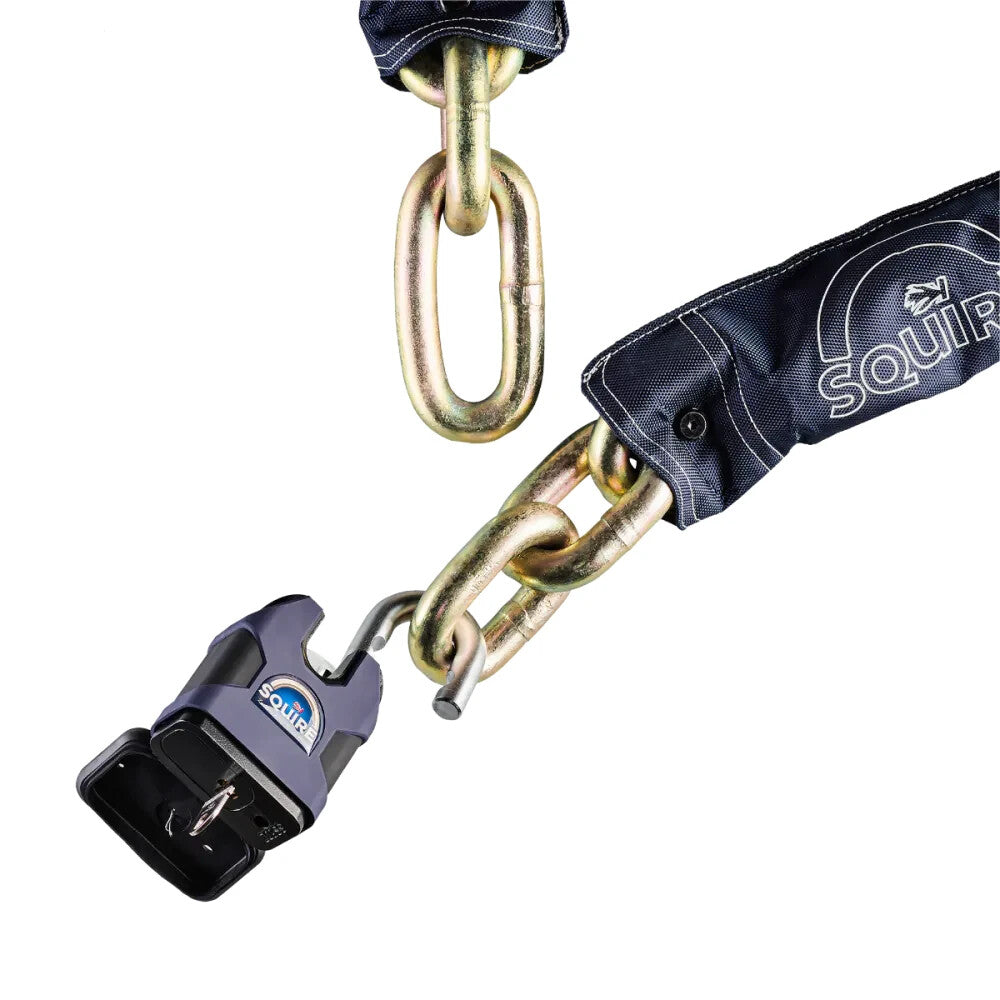 Motorcycle Bicycle Squire Leviathan 22mm Chain SS80CS inc. Sold Secure - Diamond