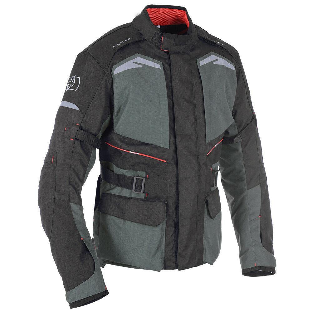 Oxford Quebec 1.0 Waterproof Adventure Motorcycle Motorbike Jacket Tech Grey
