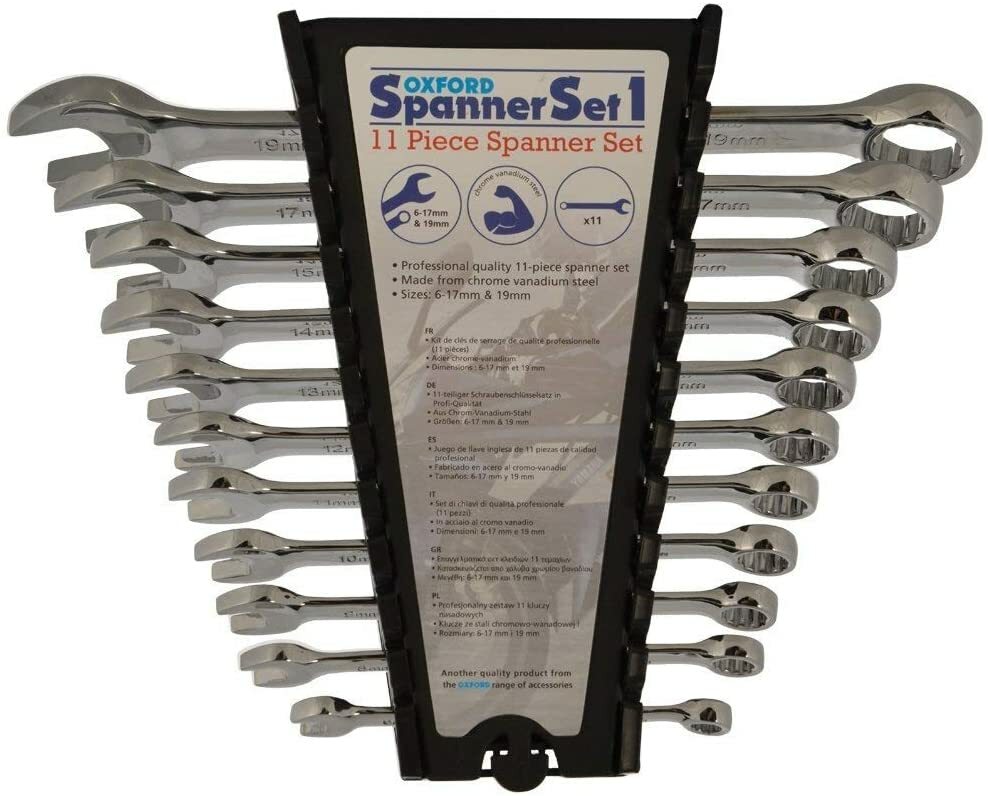 Oxford Spanner Set 1 - 11 Piece Spanner Set 6-17mm & 19mm - OX158