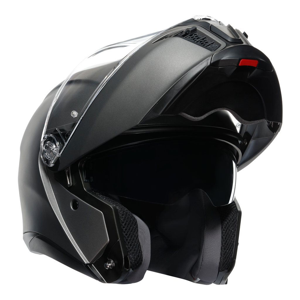 AGV Tour Modular Solid Luna Grey EC2206 Modular Flip Motorcycle Motorbike Helmet