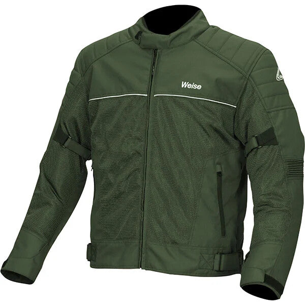 Weise Scout CE AA Mesh Air Summer Textile Motorcycle Motorbike Jacket - Olive