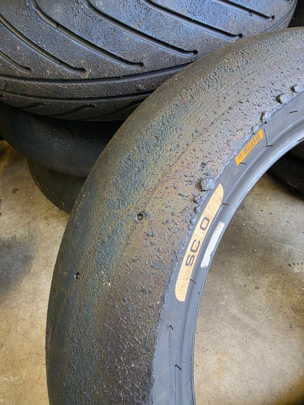 Pirelli Diablo Superbike SC0 200/65-17 Used BSB Scrub Motorcycle Tyre - RS12