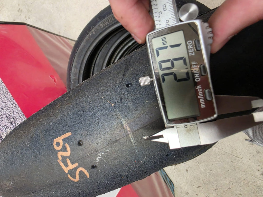 Pirelli Diablo Superbike SC1 125/70-17 Used BSB Scrub Motorcycle Tyre - SF29