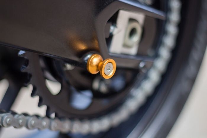 Bike It Gold 6mm 1 Pitch Paddock Stand Bobbins  - PDSBOB6GD