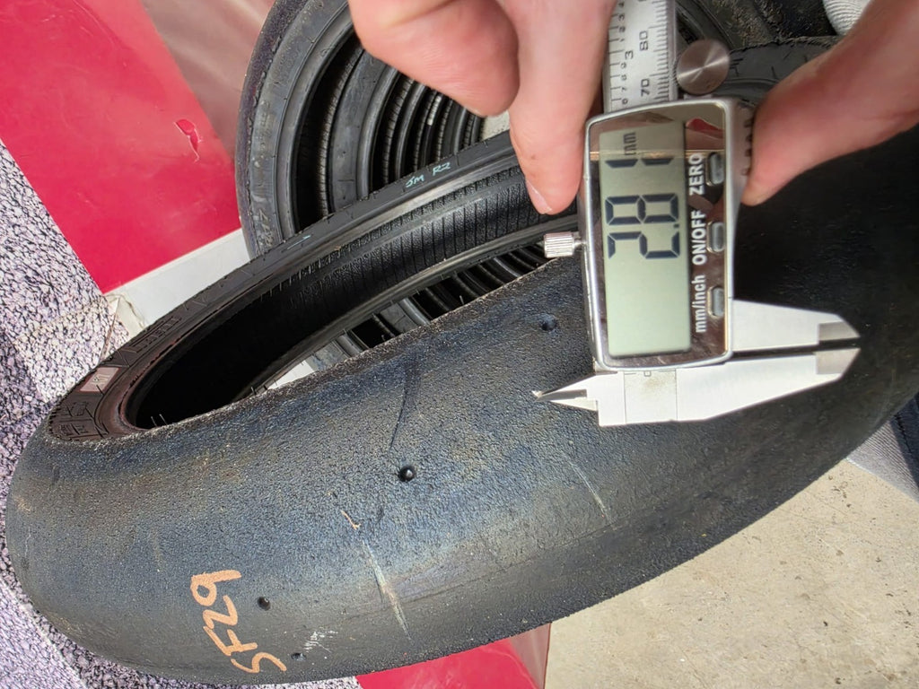 Pirelli Diablo Superbike SC1 125/70-17 Used BSB Scrub Motorcycle Tyre - SF29
