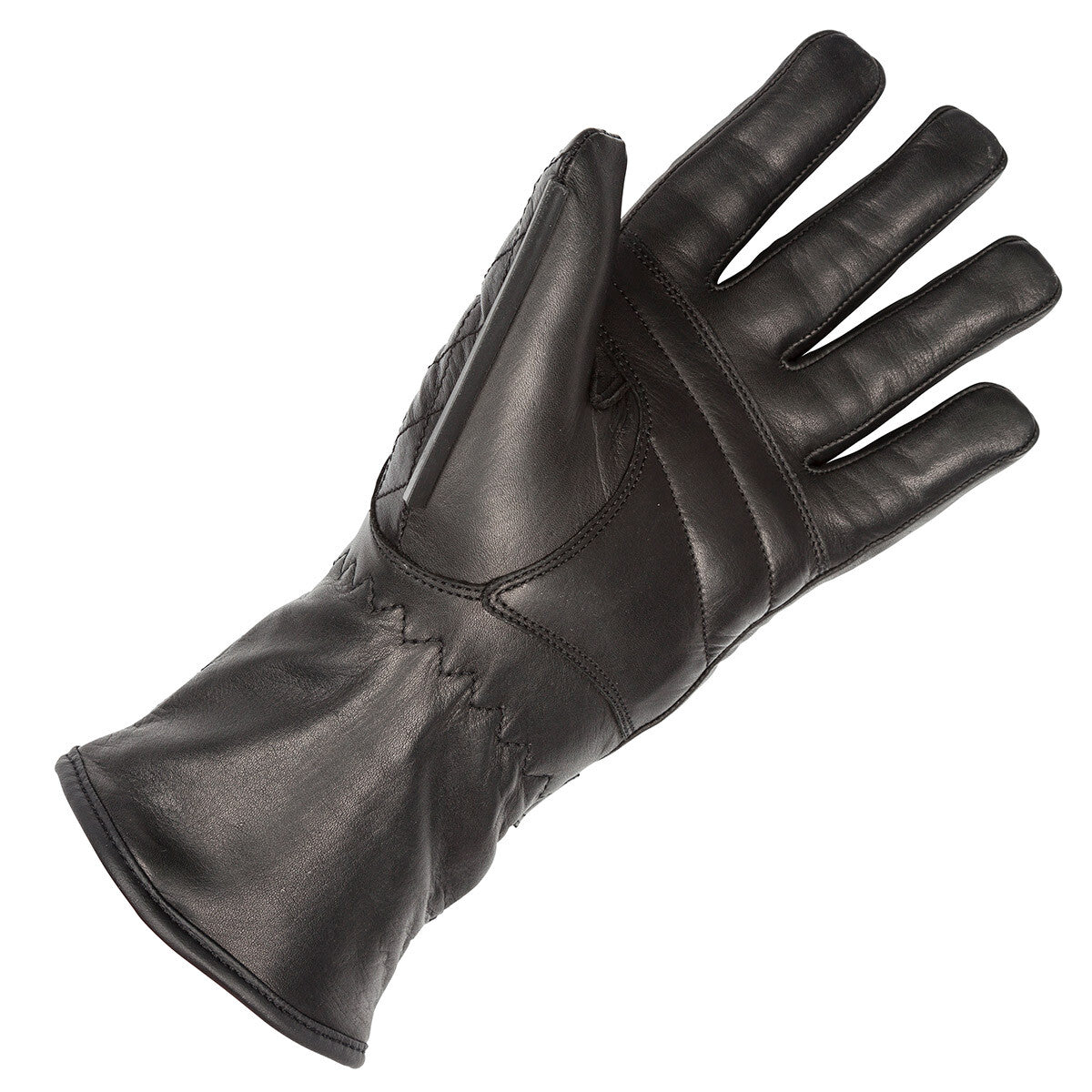 Spada Hartbury WP Waterproof Ladies Leather Motorcycle Motorbike Gloves Black
