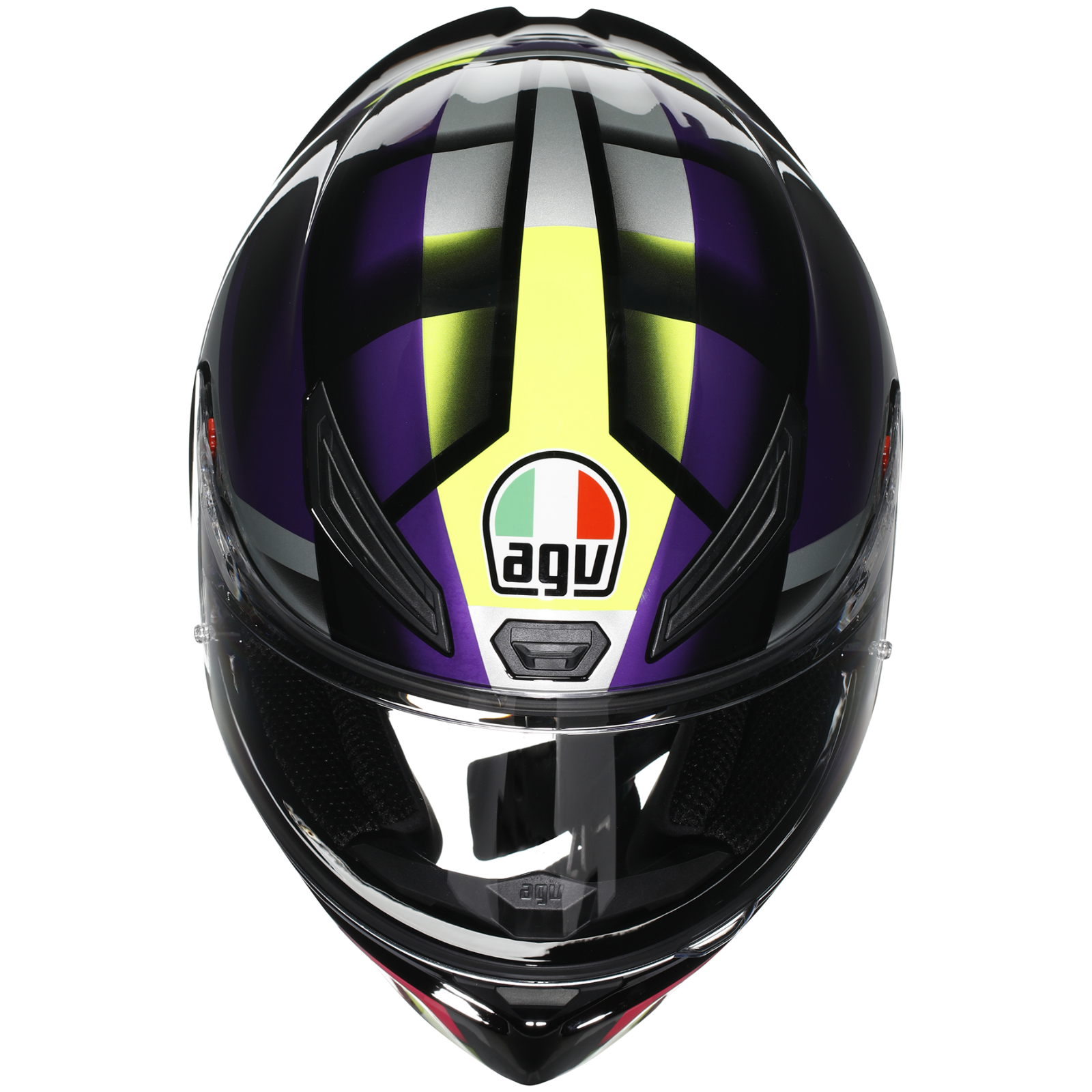 AGV K1S Fastlap Gloss Black Purple Pink ECE2206 Motorcycle Motorbike Helmet