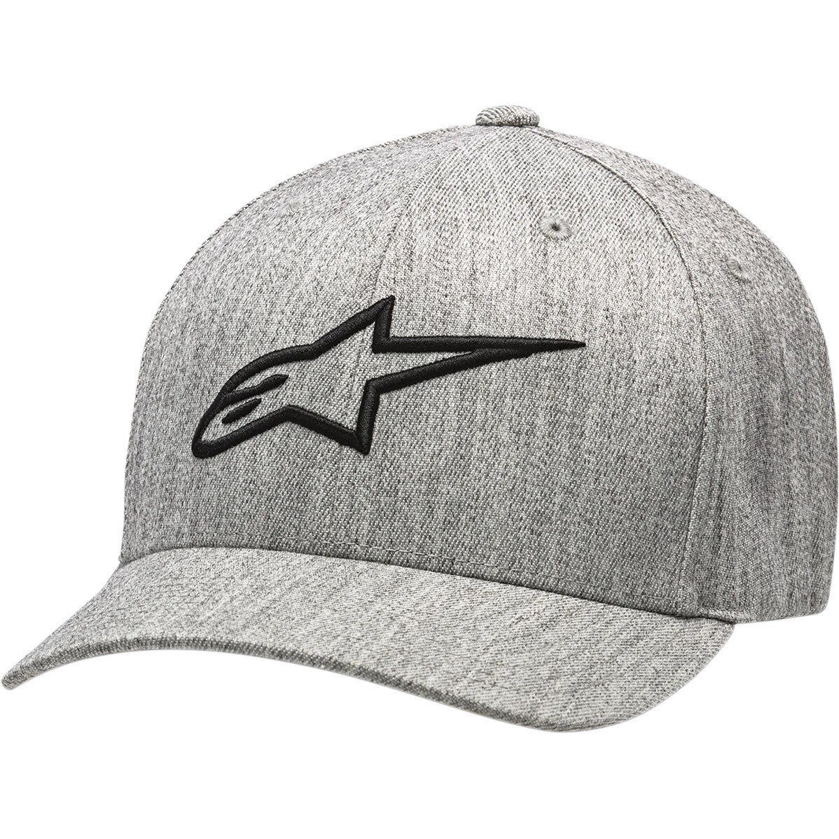 Alpinestars Ageless Curve Flex Fit Casual Baseball Hat Cap Grey Heather Black