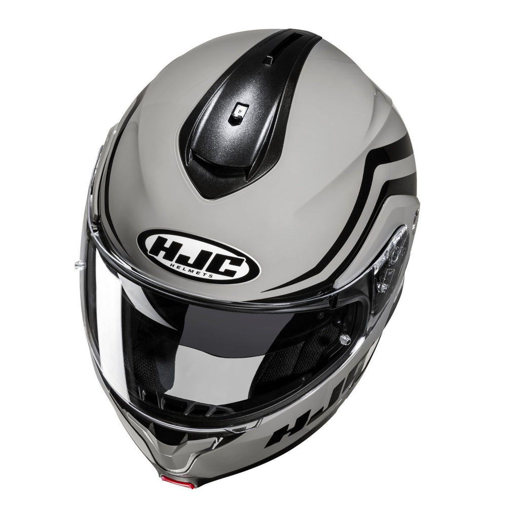HJC C91N Modular Flip Nepos Grey Front Motorcycle Motorbike ECE2206 Sun Visor